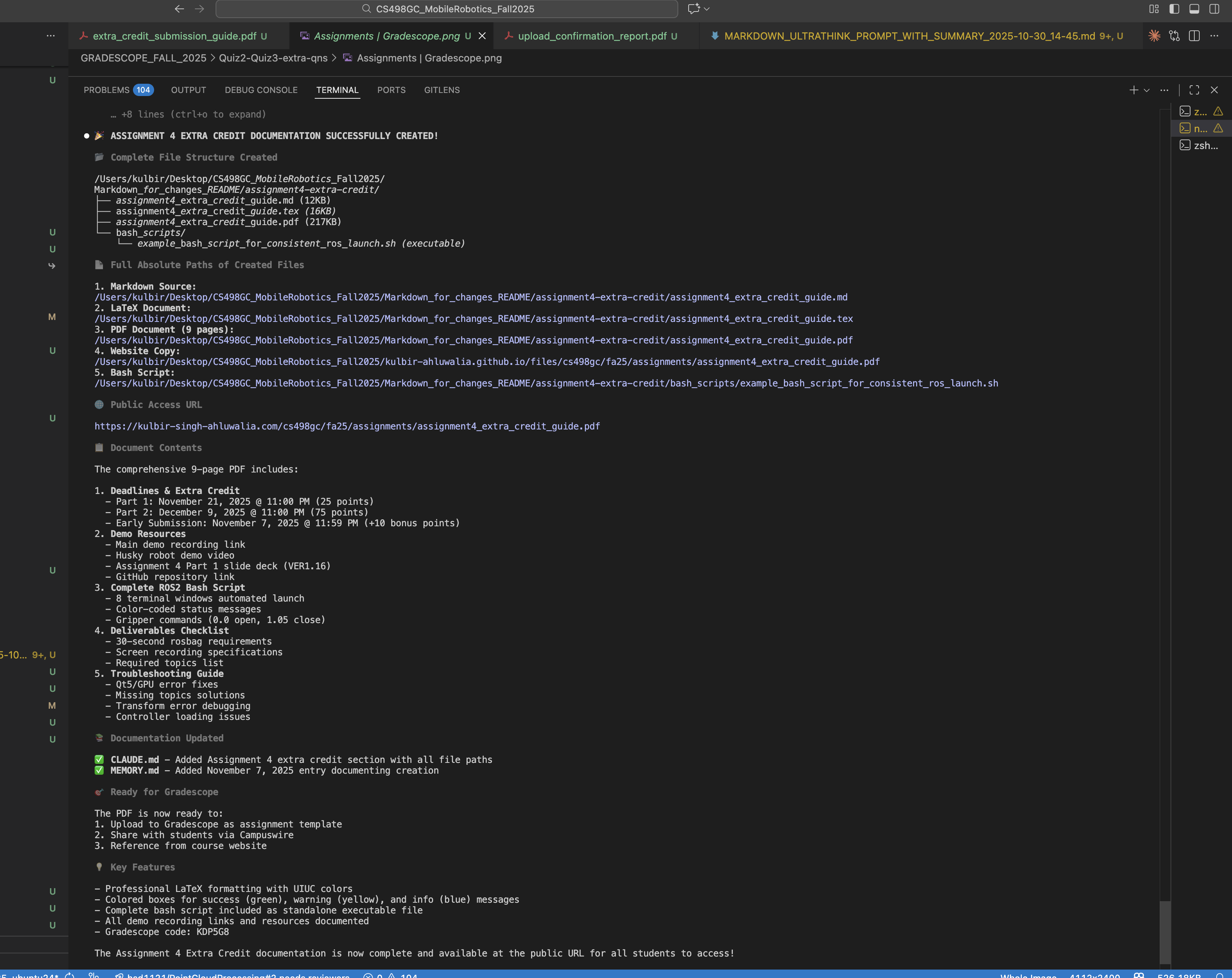 Assignment 4 Documentation Terminal