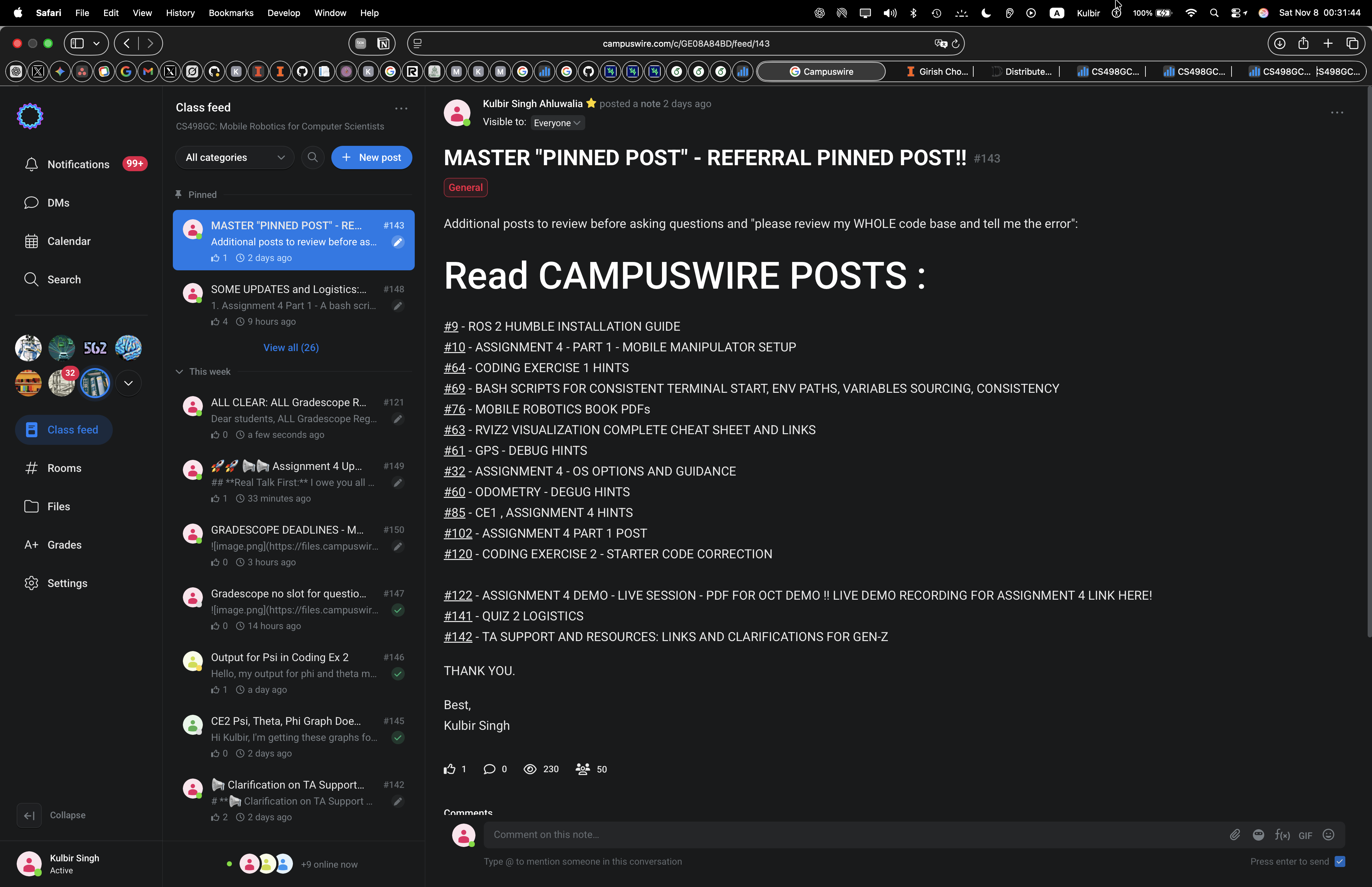 Master Pinned Post